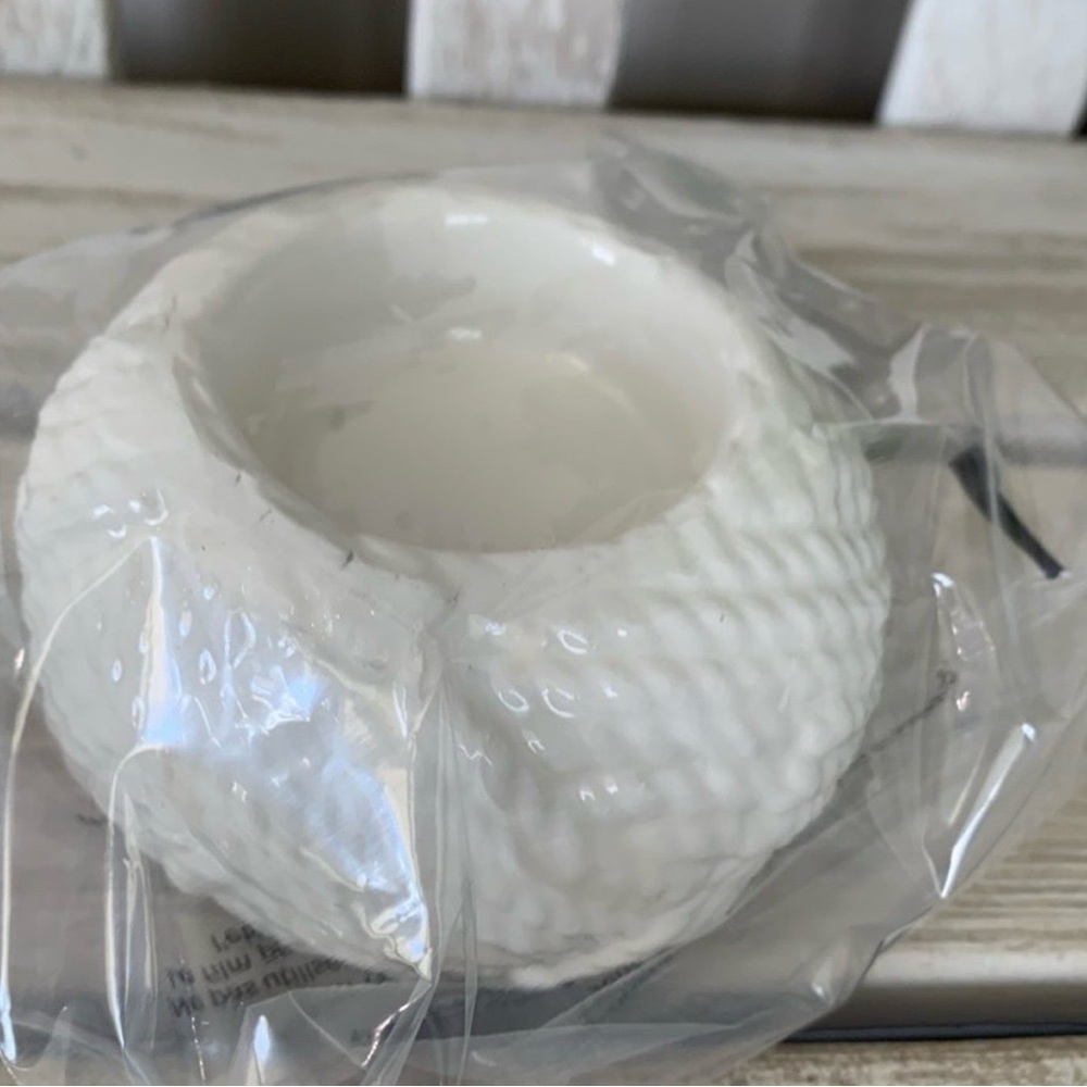 T.J.Maxx Nautical Rope candle Holder set ⚓️🆕⚓️Ceramic Rope Candleholders - Picture 7 of 9